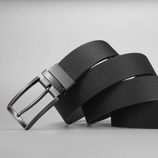 Buycenter Double-Sided Boys Trend Belt - Rotatable Pin Buckle, Stylish Design - Buy Center US