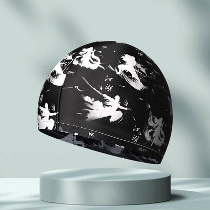 Comfortable High Elastic Swimming Cap - Stylish Patterns for Adults - Buy Center US