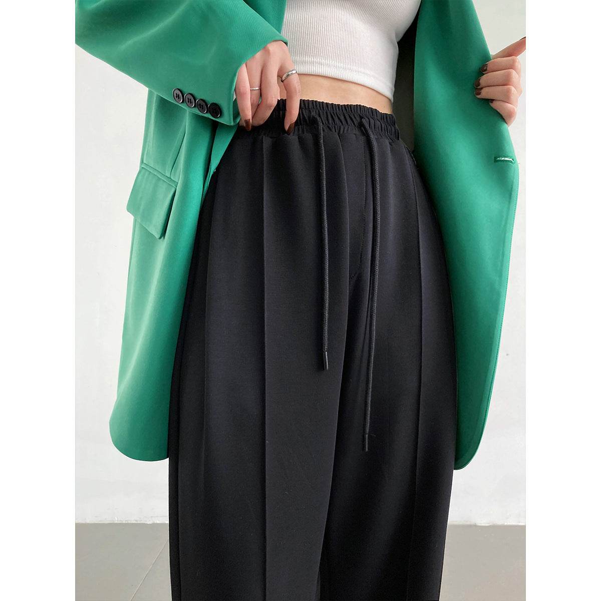 Women's Loose Air Layer Sports Trousers - Casual High Elastic Waist - Buy Center US