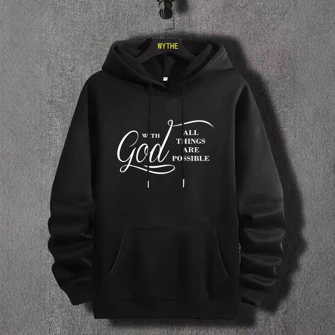 Buycenter Velvet Fall Winter Hoodie - Cotton Pullover for Men - Buy Center US