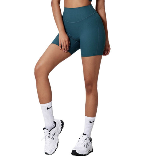 Peach High Waist Yoga Pants - Pleated Hip Raise for Active Women - Buy Center US