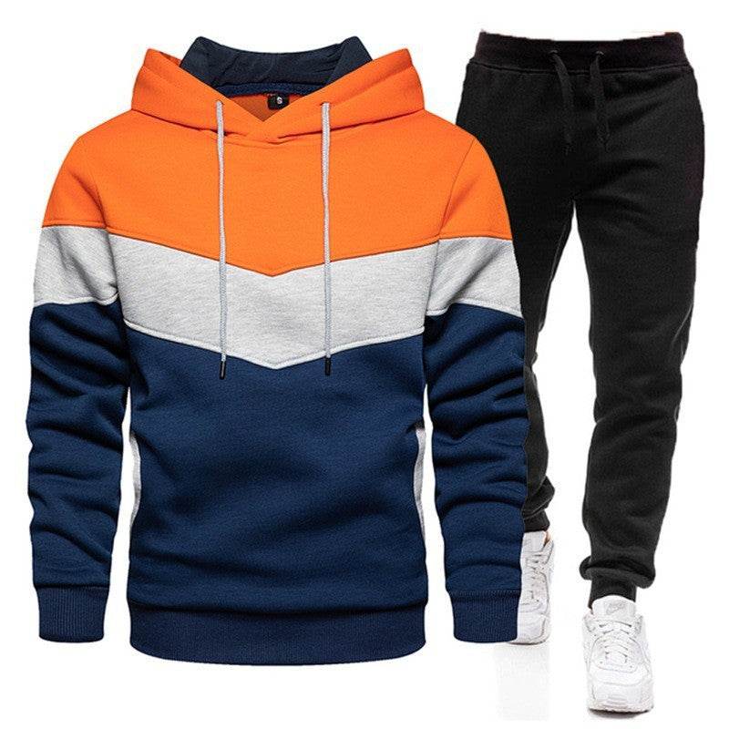 Buycenter Men's Color Matching Hoodie Sportswear Suit - Casual Spring Wear - Buy Center US