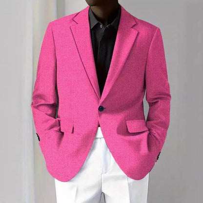 Buycenter Men's Digital Printed Suit Jacket - Stylish & Casual for Spring - Buy Center US