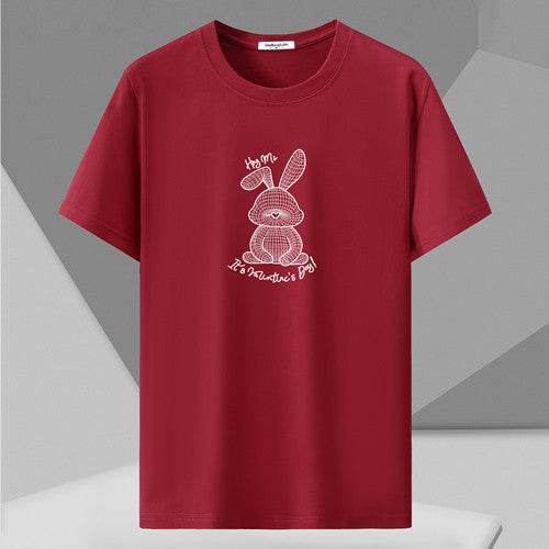Spring Men’s Loose Half Sleeve Shirt - Plus Size Round Neck Cotton Tee - Buy Center US