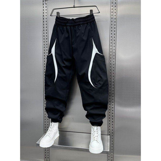 Men's Korean Style Outdoor Overalls - Spring and Autumn Solid Pants - Buy Center US