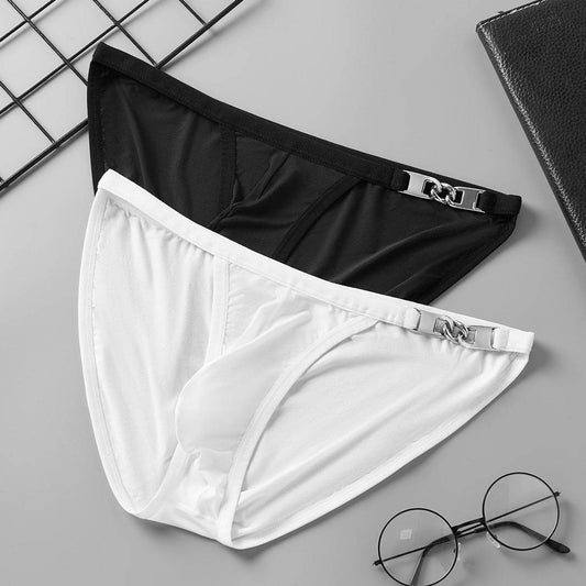 Buycenter Men's Low Waist Breathable Briefs - Sexy Nylon Underwear - Buy Center US