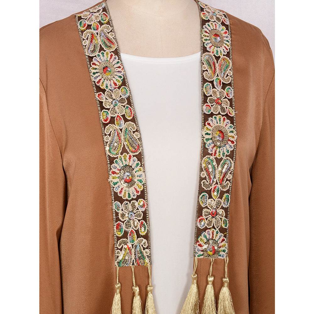 Buycenter Women's Two-Piece Cardigan Set - Tassel Pendant Robe for Style - Buy Center US