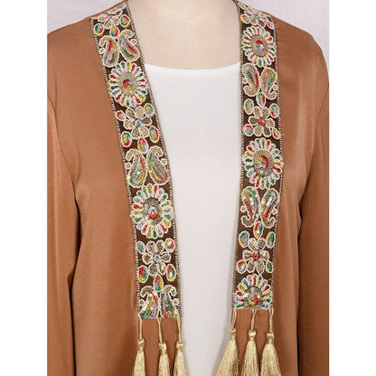 Buycenter Women's Two-Piece Cardigan Set - Tassel Pendant Robe for Style - Buy Center US