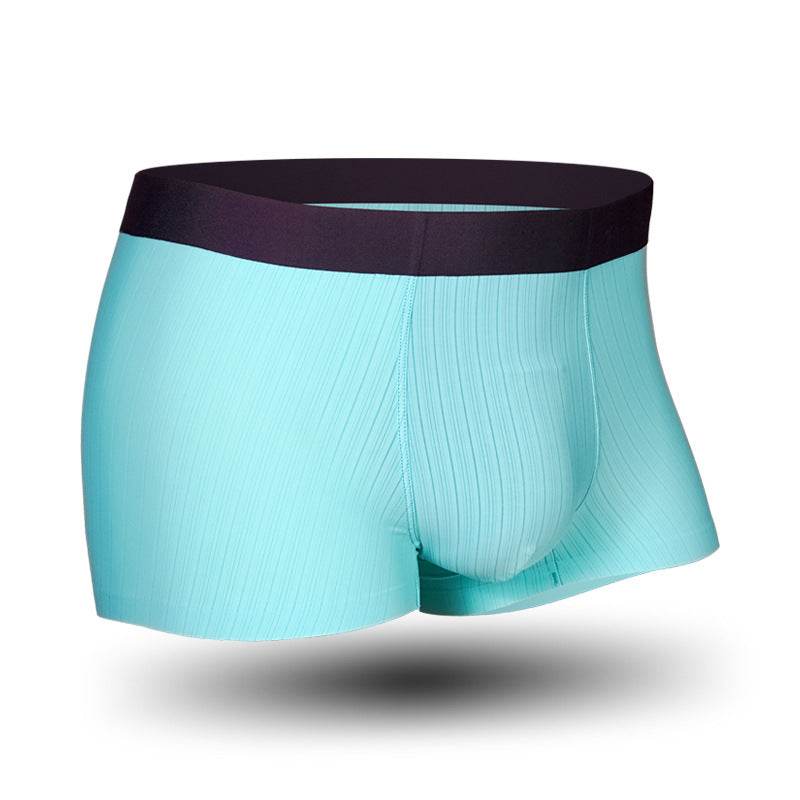 Buycenter Men's Ice Silk Underwear - Trendy Mid Waist, Breathable Fit - Buy Center US