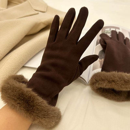 Women's Warm Cycling & Driving Gloves - Touch Screen, Dralon Fabric - Buy Center US