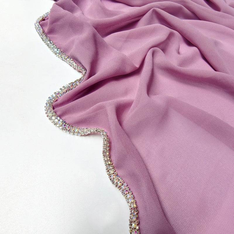 Light Diamond Chiffon Scarves for Women - Elegant Toe-Covered Fashion Accessory - Buy Center US