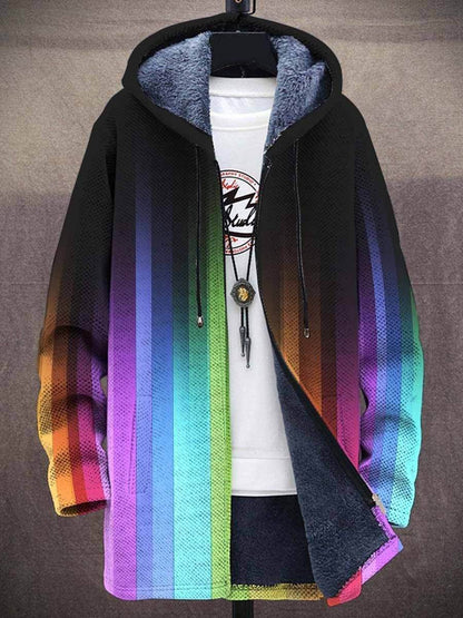 Buycenter Men's Zipper Hooded Cardigan - Casual Thick Jacket for Leisure - Buy Center US