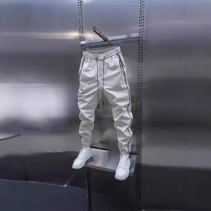 Men's Ankle-Tied Harlan Cargo Pants - Casual, Lightweight Summer Style - Buy Center US