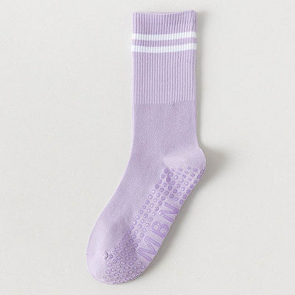 Breathable Non-Slip Sports Stripes Socks for Running - Free Size Cotton - Buy Center US