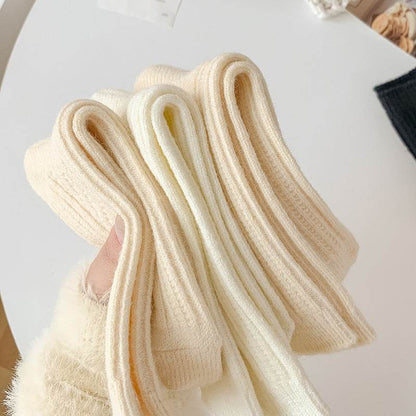 Milky White Twist Wool Socks for Children - Comfortable and Stylish - Buy Center US
