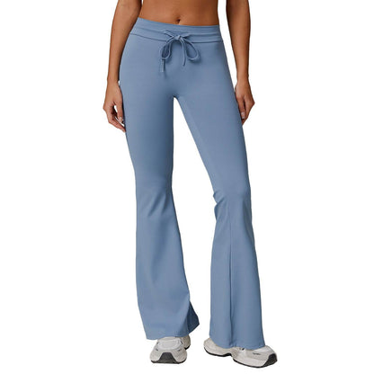 High Waist Sun Protection Bell-Bottom Pants - Breathable & Stylish - Buy Center US