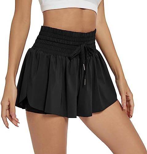 Women's High Waist Sports Shorts - Elegant Solid Colors, Casual Style - Buy Center US
