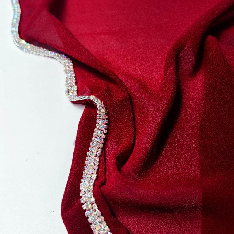 Light Diamond Chiffon Scarves for Women - Elegant Toe-Covered Fashion Accessory - Buy Center US