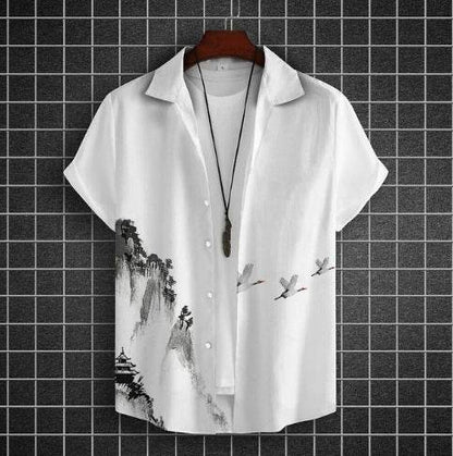 Buycenter Plus Size Casual 3D Short Sleeve Shirt - Summer Fashion - Buy Center US