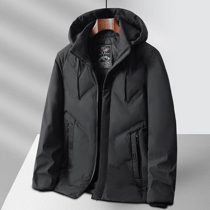 Buycenter Thickened Fleece Lined Winter Coat - Cotton & Polyester Blend - Buy Center US