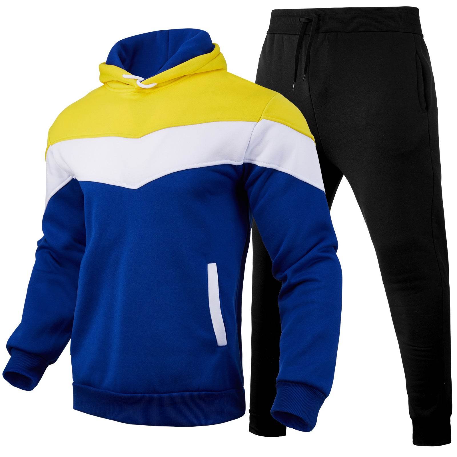 Buycenter Men's Color Matching Hoodie Sportswear Suit - Casual Spring Wear - Buy Center US