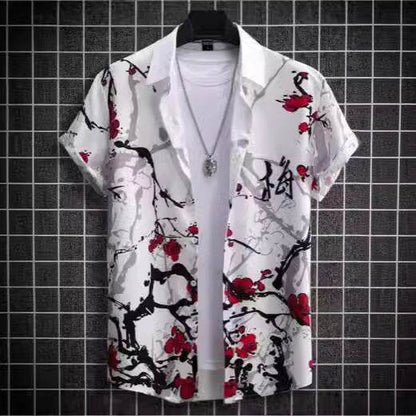 Buycenter Plus Size Casual 3D Short Sleeve Shirt - Summer Fashion - Buy Center US