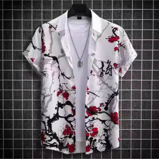 Buycenter Plus Size Casual 3D Short Sleeve Shirt - Summer Fashion - Buy Center US