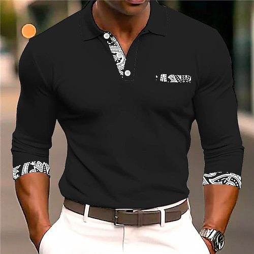 Men's Long Sleeve Button Sweatshirt - Digital Print for Sports & Leisure - Buy Center US