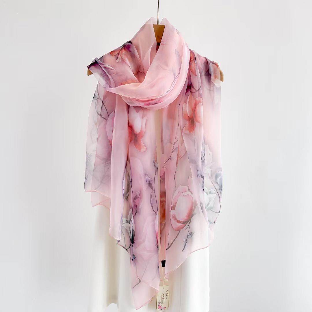 Women's Long Printed Anti-DDoS Scarf - Stylish & Ethnic Design - Buy Center US