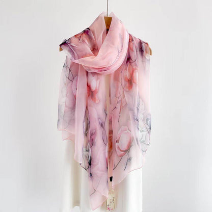 Women's Long Printed Anti-DDoS Scarf - Stylish & Ethnic Design - Buy Center US