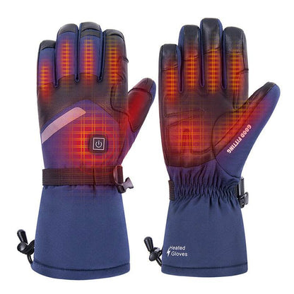 Buycenter Sheepskin Electric Heating Gloves - Smart Touch for Skiing - Buy Center US