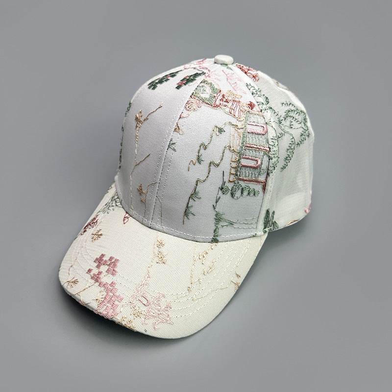 Printed Antique Baseball Cap for Women - Breathable & Sunshade Design - Buy Center US