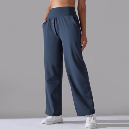Women's Loose Wide Leg Yoga Pants - Comfortable, Stylish for Running - Buy Center US