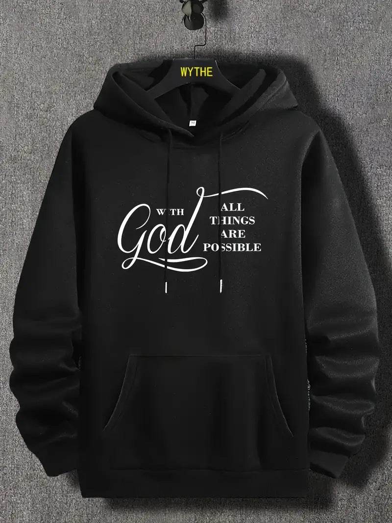 Buycenter Velvet Fall Winter Hoodie - Cotton Pullover for Men - Buy Center US