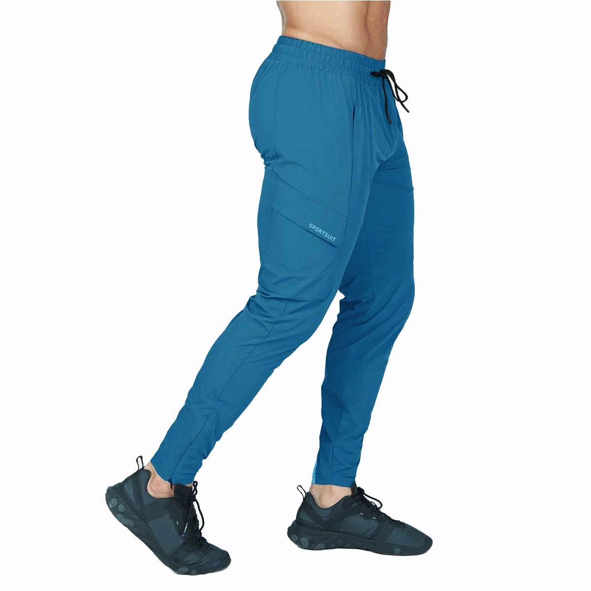 Men's Quick-Drying Track Pants - Elastic Outdoor Sports Wear for Cycling & Running - Buy Center US