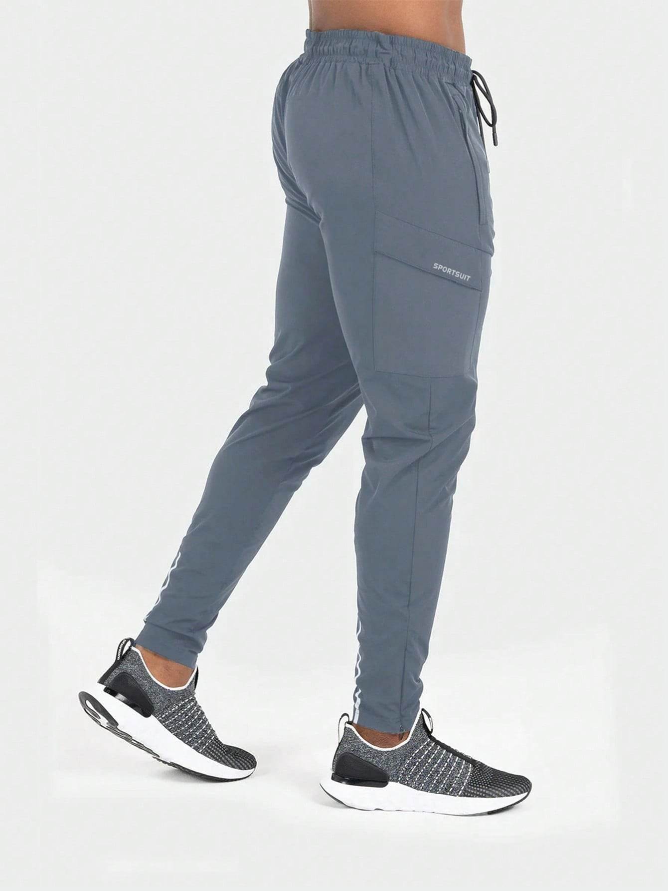 Men's Quick-Drying Track Pants - Elastic Outdoor Sports Wear for Cycling & Running - Buy Center US
