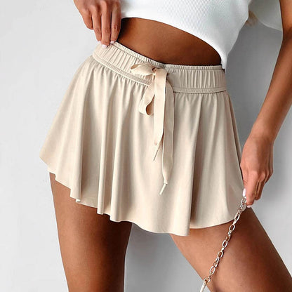 Minimal High Waist Pleating Casual Shorts - Versatile Japanese Style - Buy Center US
