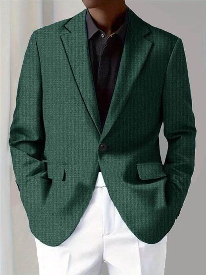 Buycenter Men's Digital Printed Suit Jacket - Stylish & Casual for Spring - Buy Center US