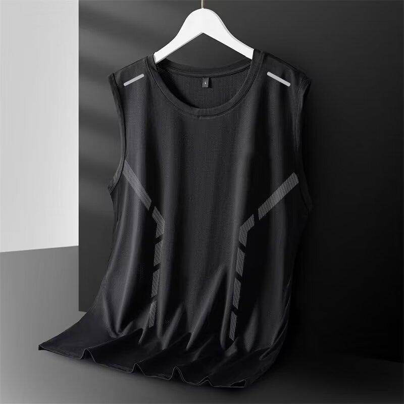 Men's Loose Casual Waistcoat Top - Stylish Pullover in Black & Gray - Buy Center US