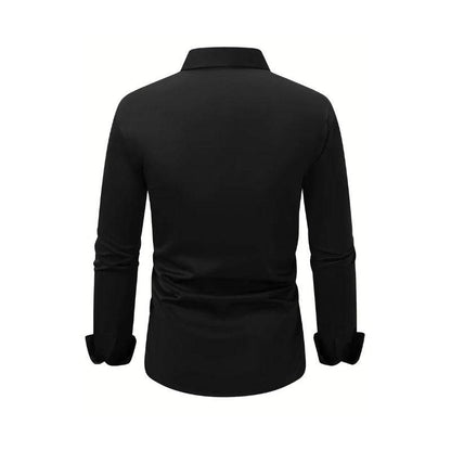 Buycenter Men's Slim Fit Long Sleeve Shirt - Stylish Business Casual Wear - Buy Center US