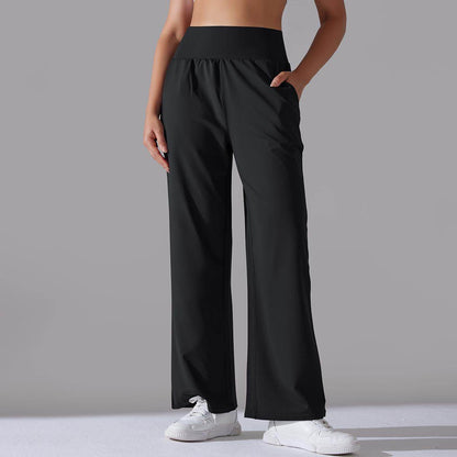 Women's Loose Wide Leg Yoga Pants - Comfortable, Stylish for Running - Buy Center US