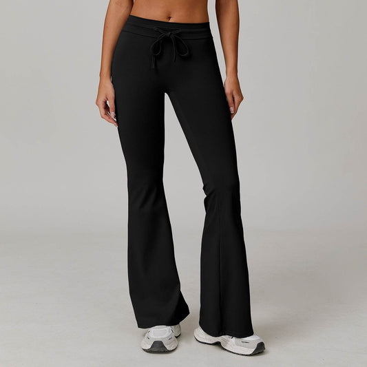 High Waist Sun Protection Bell-Bottom Pants - Breathable & Stylish - Buy Center US