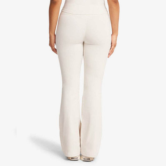 Waist Shaping Yoga Bootleg Pants - Moisture Absorbent for Active Sports - Buy Center US