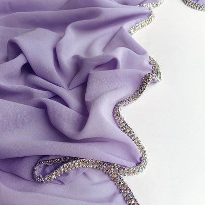Light Diamond Chiffon Scarves for Women - Elegant Toe-Covered Fashion Accessory - Buy Center US