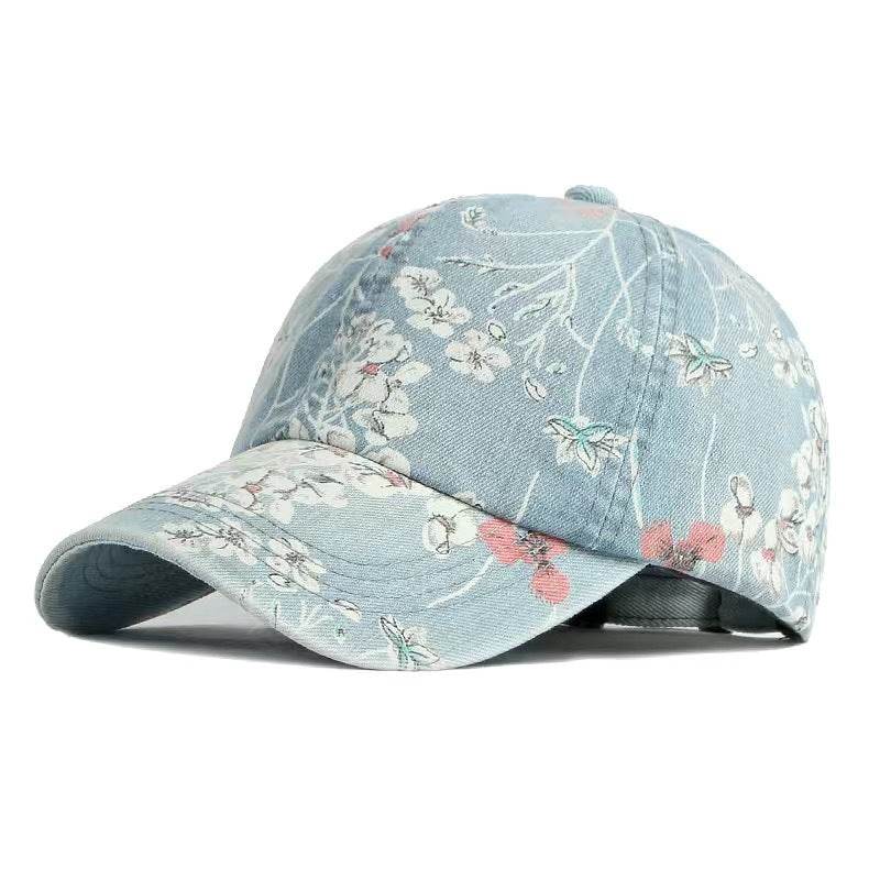 Denim National Advance Flower Printed Baseball Cap - Adjustable and Stylish - Buy Center US