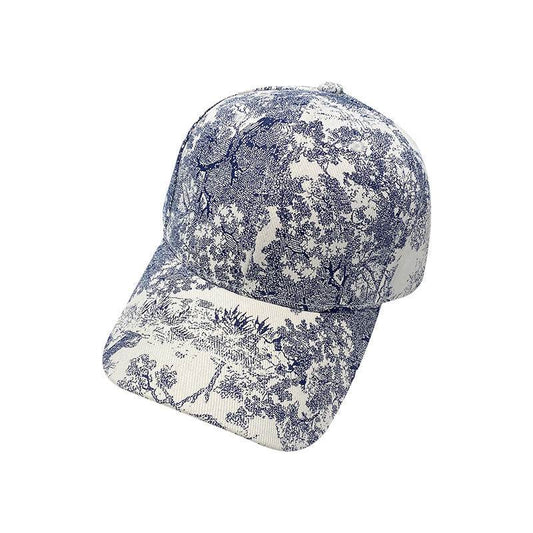 All-Matching Printed Peaked Cap - Adjustable Cotton Baseball Hat for Sun Protection - Buy Center US