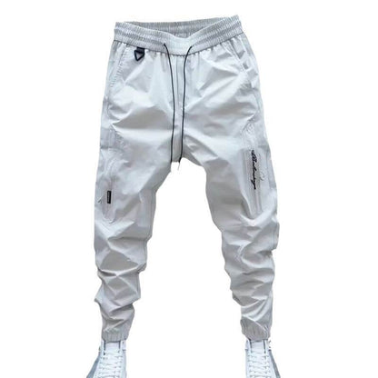 Men's Loose Straight Casual Jogger Pants - Elastic Polyester Sports Wear - Buy Center US