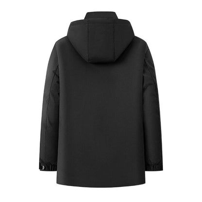 Buycenter Men's Thick Velvet Padded Jacket - Winter Business Casual Coat - Buy Center US