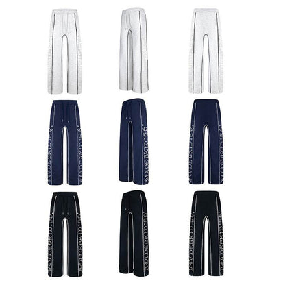 Casual Loose Hot Diamond Letter Stripes Sports Pants for Men - Buy Center US