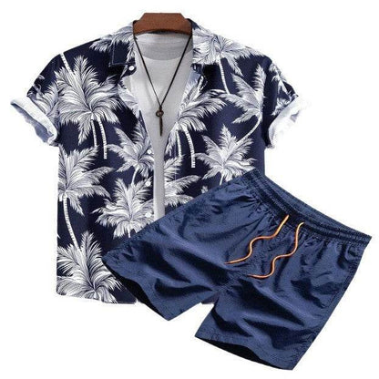 Buycenter Casual Beach Suit: Digital Printing Shirt Cardigan for Summer - Buy Center US